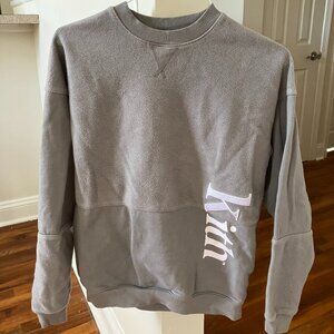 Kith Streetwear Men's Gray Crewneck Sweatshirt Paneled Size Extra Small